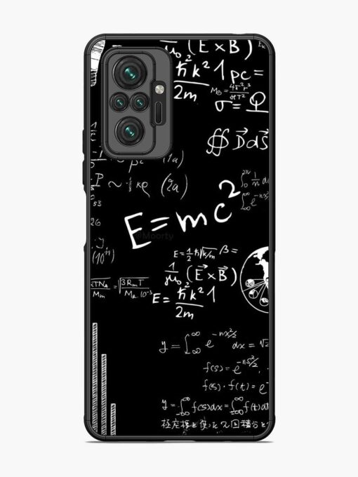 E=Mc2 Mass?Energy Equivalence Glossy Metal Phone Cover for Xiaomi Redmi Note 10 Pro Zapvi