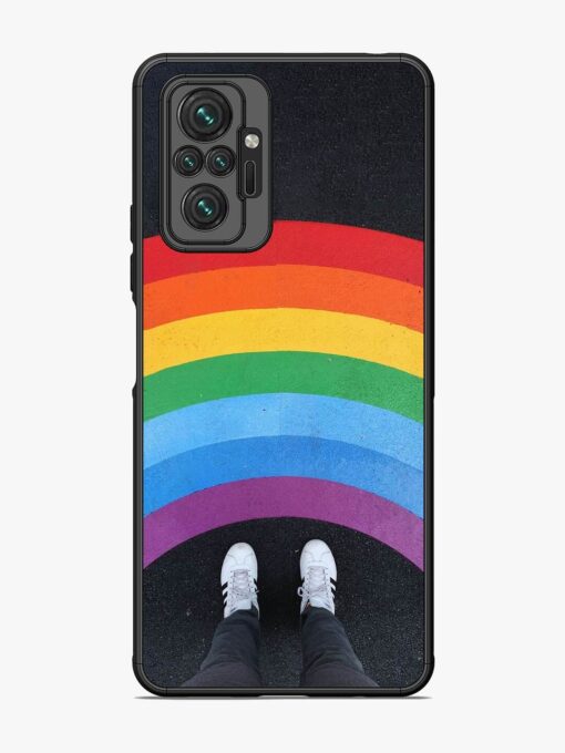 Legs Rainbow Glossy Metal TPU Phone Cover for Xiaomi Redmi Note 10 Pro