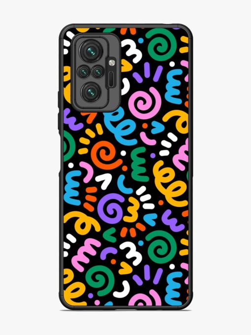 Colorful Seamless Vector Glossy Metal Phone Cover for Xiaomi Redmi Note 10 Pro Zapvi