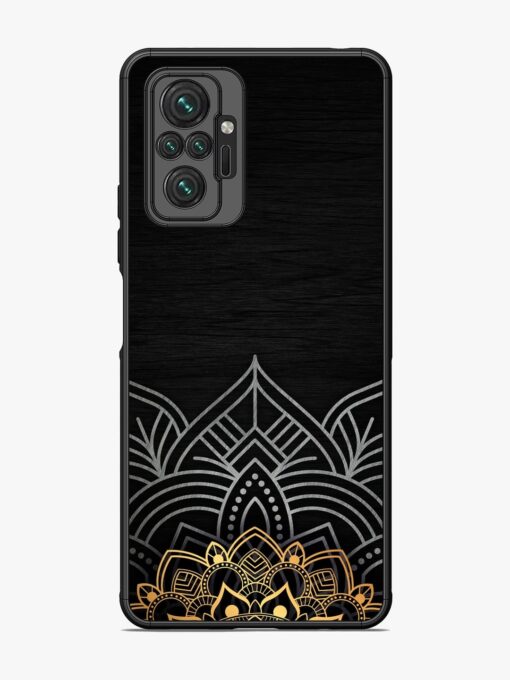 Decorative Golden Pattern Glossy Metal Phone Cover for Xiaomi Redmi Note 10 Pro Zapvi