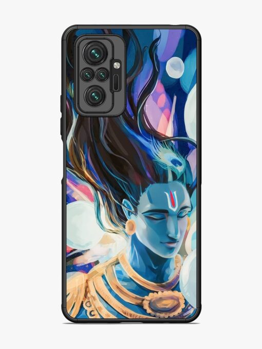 Bhagwan Sri Krishna Glossy Metal Phone Cover for Xiaomi Redmi Note 10 Pro Zapvi