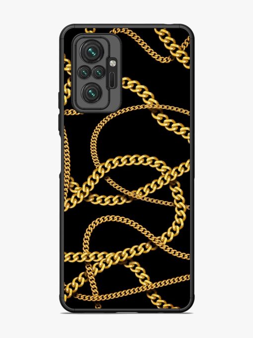 Decorative Golde Chain Glossy Metal Phone Cover for Xiaomi Redmi Note 10 Pro Zapvi