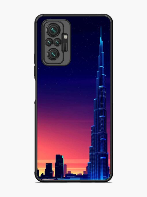 Burj Khalifa Abstract Glossy Metal Phone Cover for Xiaomi Redmi Note 10 Pro Max Zapvi