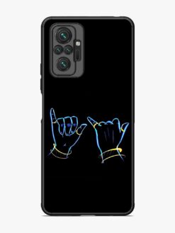 Symbolic Krishna Flute Glossy Metal Phone Cover for Xiaomi Redmi Note 10 Pro Max