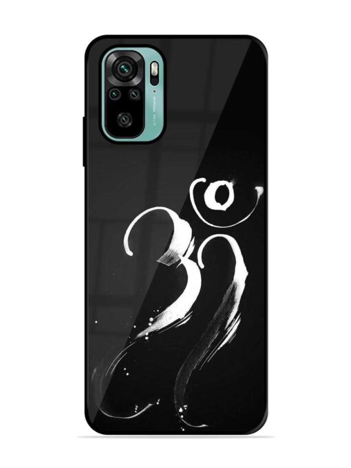 Om Logo Glossy Metal Phone Cover for Xiaomi Redmi Note 10S