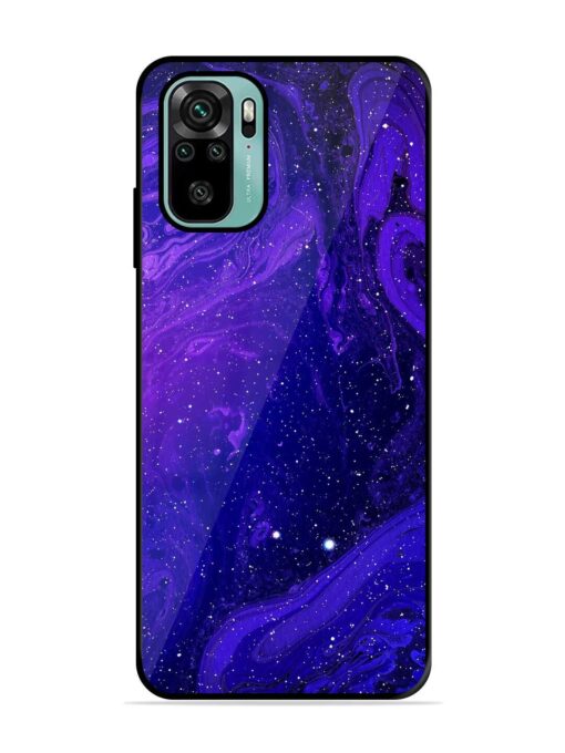 Galaxy Acrylic Abstract Art Glossy Metal Phone Cover for Xiaomi Redmi Note 10S Zapvi