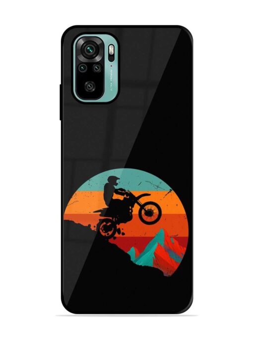 Mountain Bike Glossy Metal Phone Cover for Xiaomi Redmi Note 10S Zapvi