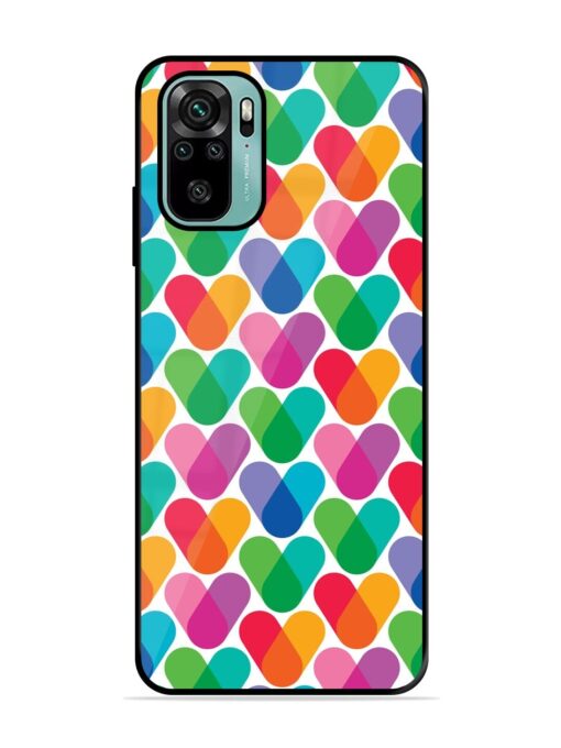 Overlapping Colors Colorful Glossy Metal TPU Phone Cover for Xiaomi Redmi Note 10S