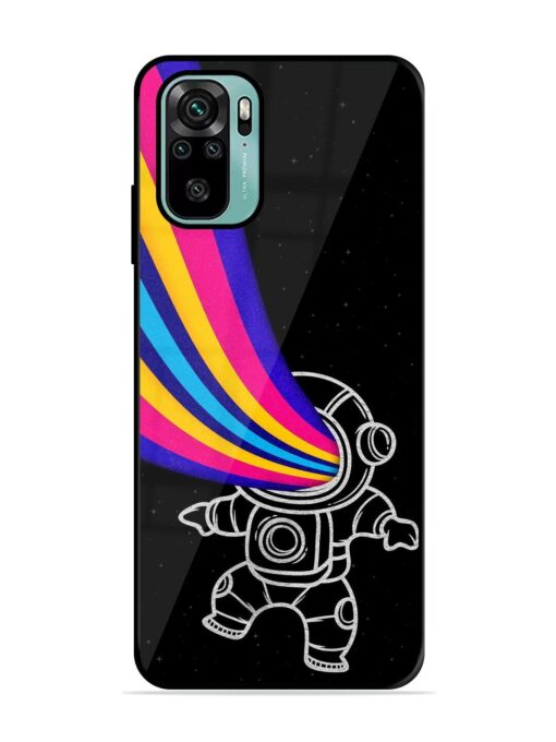 Astronaut Glossy Metal TPU Phone Cover for Xiaomi Redmi Note 10S