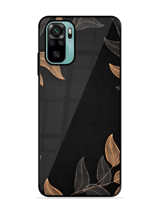 Foliage Art Glossy Metal Phone Cover for Xiaomi Redmi Note 10S