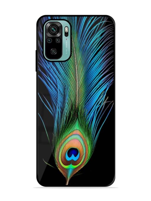 Peacock Feather Glossy Metal TPU Phone Cover for Xiaomi Redmi Note 10S Zapvi