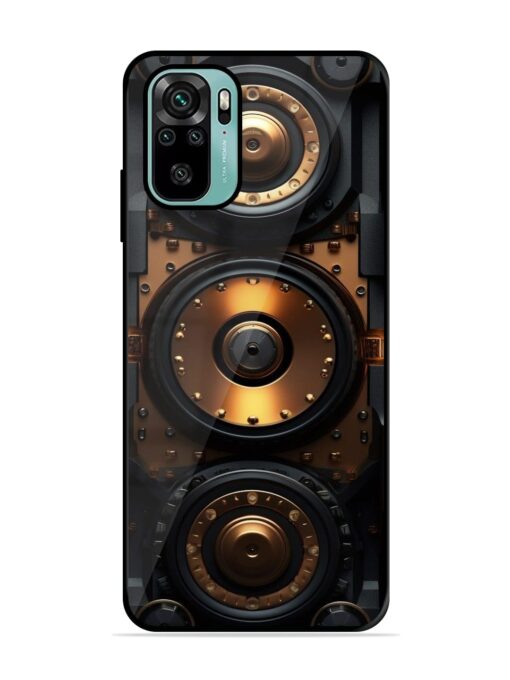 Sound Box Glossy Metal Phone Cover for Xiaomi Redmi Note 10S Zapvi