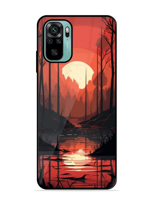 Natural Landscape Glossy Metal Phone Cover for Xiaomi Redmi Note 10S