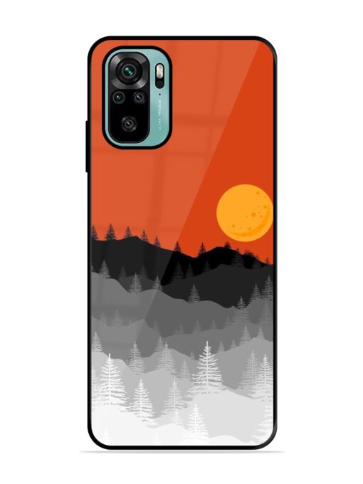 Mountain Lofi Sun Glossy Metal Phone Cover for Xiaomi Redmi Note 10S Zapvi