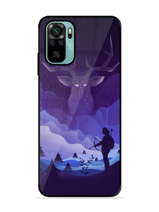 Deer Forest River Glossy Metal Phone Cover for Xiaomi Redmi Note 10S