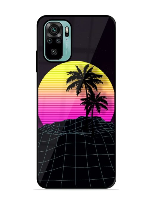 Coconut Vector Glossy Metal Phone Cover for Xiaomi Redmi Note 10S Zapvi