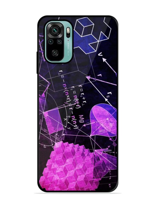 Math Physics Formula Art Glossy Metal Phone Cover for Xiaomi Redmi Note 10S