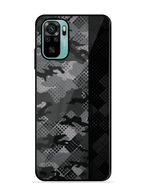 Dark Camouflage Glossy Metal Phone Cover for Xiaomi Redmi Note 10S Zapvi