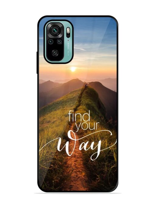 Find Your Way Glossy Metal Phone Cover for Xiaomi Redmi Note 10S