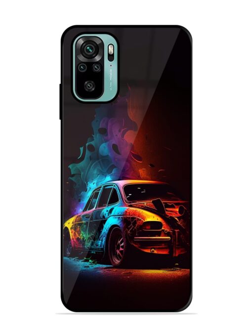 High Classic Car Art Glossy Metal Phone Cover for Xiaomi Redmi Note 10S Zapvi