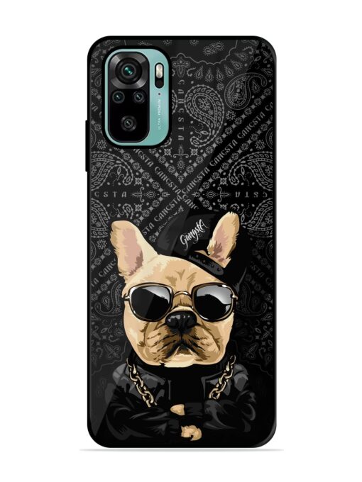 Gangsta Cool Sunmetales Dog Glossy Metal Phone Cover for Xiaomi Redmi Note 10S Zapvi