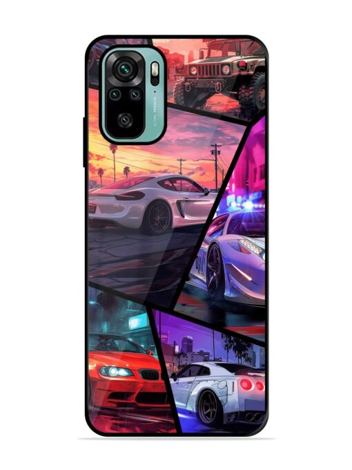 Ride In Pixels Glossy Metal Phone Cover for Xiaomi Redmi Note 10S Zapvi