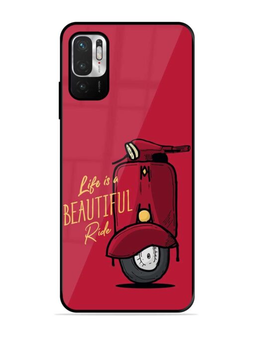 Life Is Beautiful Rides Glossy Metal Phone Cover for Xiaomi Redmi Note 10T (5G)