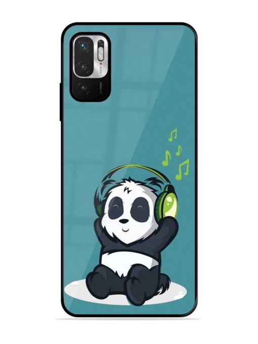 Music Panda Glossy Metal Phone Cover for Xiaomi Redmi Note 10T (5G)