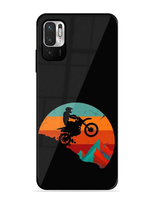 Mountain Bike Glossy Metal Phone Cover for Xiaomi Redmi Note 10T (5G) Zapvi