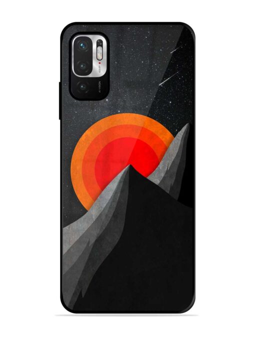 Black Mountain Glossy Metal Phone Cover for Xiaomi Redmi Note 10T (5G)