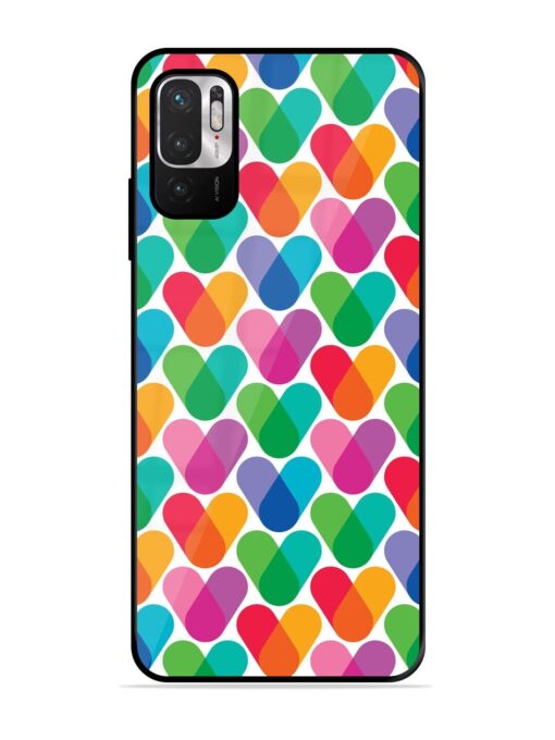 Overlapping Colors Colorful Glossy Metal TPU Phone Cover for Xiaomi Redmi Note 10T (5G) Zapvi