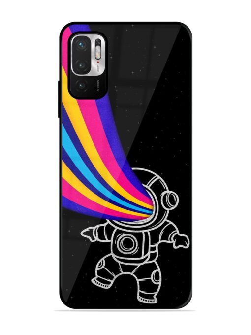 Astronaut Glossy Metal TPU Phone Cover for Xiaomi Redmi Note 10T (5G) Zapvi