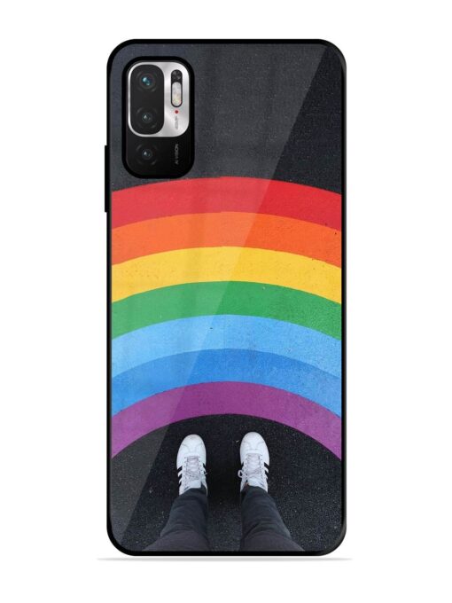 Legs Rainbow Glossy Metal TPU Phone Cover for Xiaomi Redmi Note 10T (5G)