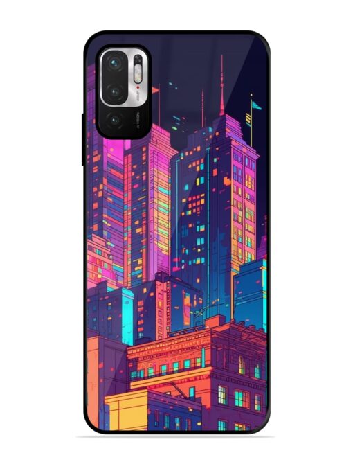 City View Glossy Metal Phone Cover for Xiaomi Redmi Note 10T (5G) Zapvi