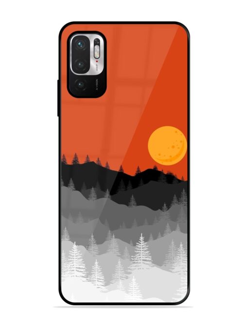 Mountain Lofi Sun Glossy Metal Phone Cover for Xiaomi Redmi Note 10T (5G)