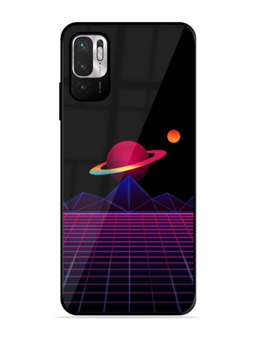 Wave Aesthetic Glossy Metal Phone Cover for Xiaomi Redmi Note 10T (5G)