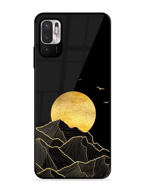 Golden Sunrise Glossy Metal Phone Cover for Xiaomi Redmi Note 10T (5G) Zapvi