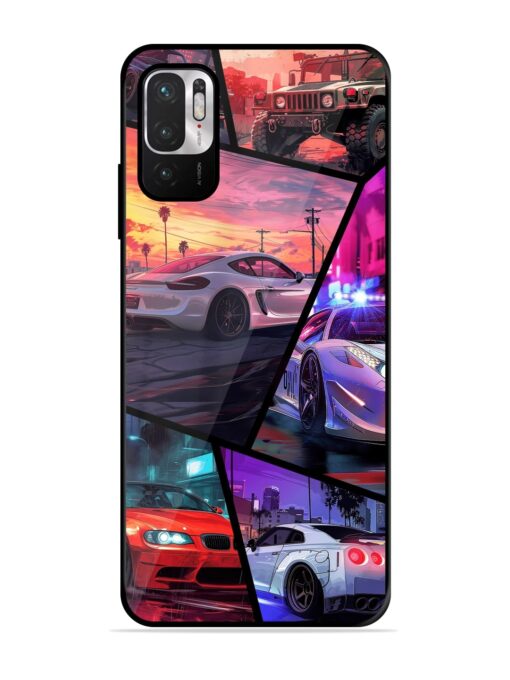 Ride In Pixels Glossy Metal Phone Cover for Xiaomi Redmi Note 10T (5G) Zapvi