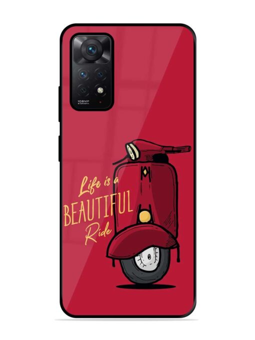 Life Is Beautiful Rides Glossy Metal Phone Cover for Xiaomi Redmi Note 11