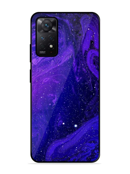 Galaxy Acrylic Abstract Art Glossy Metal Phone Cover for Xiaomi Redmi Note 11