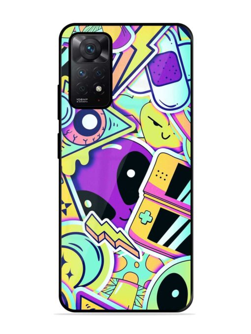 Scratch Art Glossy Metal Phone Cover for Xiaomi Redmi Note 11 Zapvi