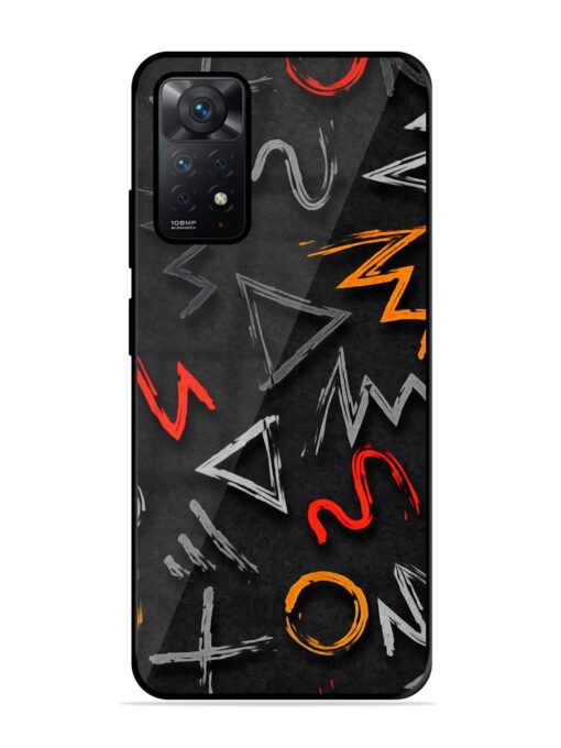 Grungy Graffiti Glossy Metal Phone Cover for Xiaomi Redmi Note 11