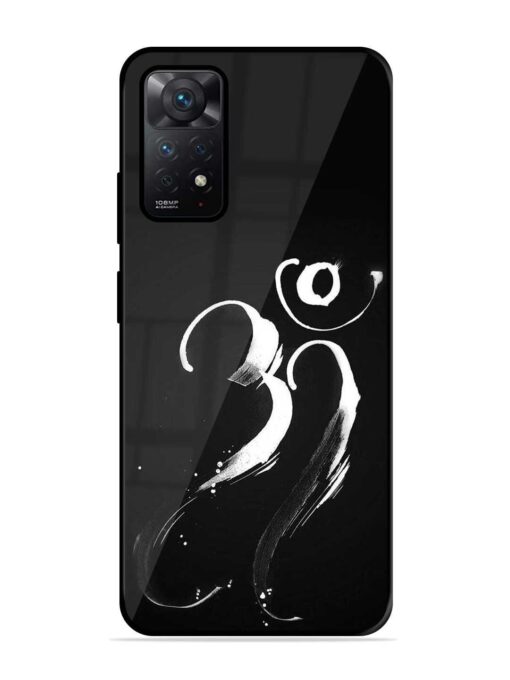 Om Logo Glossy Metal Phone Cover for Xiaomi Redmi Note 11 Pro (4G)