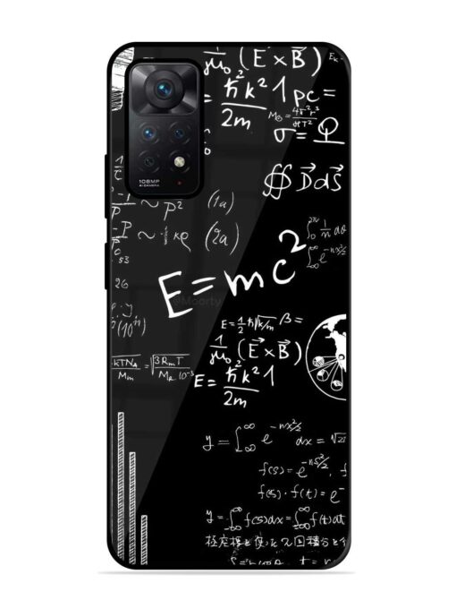 E=Mc2 Mass?Energy Equivalence Glossy Metal Phone Cover for Xiaomi Redmi Note 11 Pro (4G)