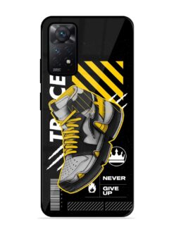 Shoe Background Glossy Metal Phone Cover for Xiaomi Redmi Note 11 Pro (4G)