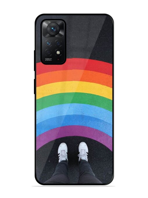 Legs Rainbow Glossy Metal TPU Phone Cover for Xiaomi Redmi Note 11 Pro (4G) Zapvi