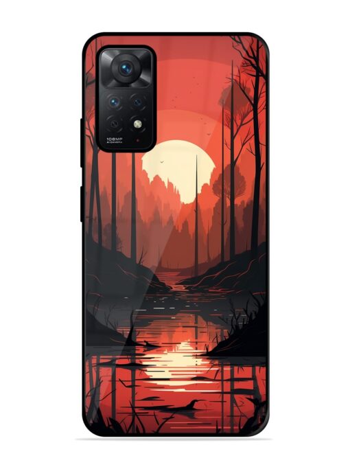 Natural Landscape Glossy Metal Phone Cover for Xiaomi Redmi Note 11 Pro (5G) Zapvi