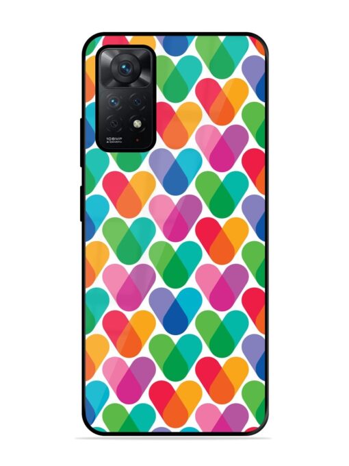 Overlapping Colors Colorful Glossy Metal TPU Phone Cover for Xiaomi Redmi Note 11 Pro Plus (5G) Zapvi