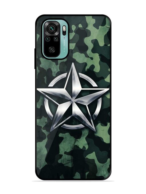 Indian Army Star Design Glossy Metal Phone Cover for Xiaomi Redmi Note 11 Se Zapvi