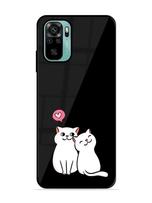 Cat Love Glossy Metal Phone Cover for Xiaomi Redmi Note 11 Se Zapvi